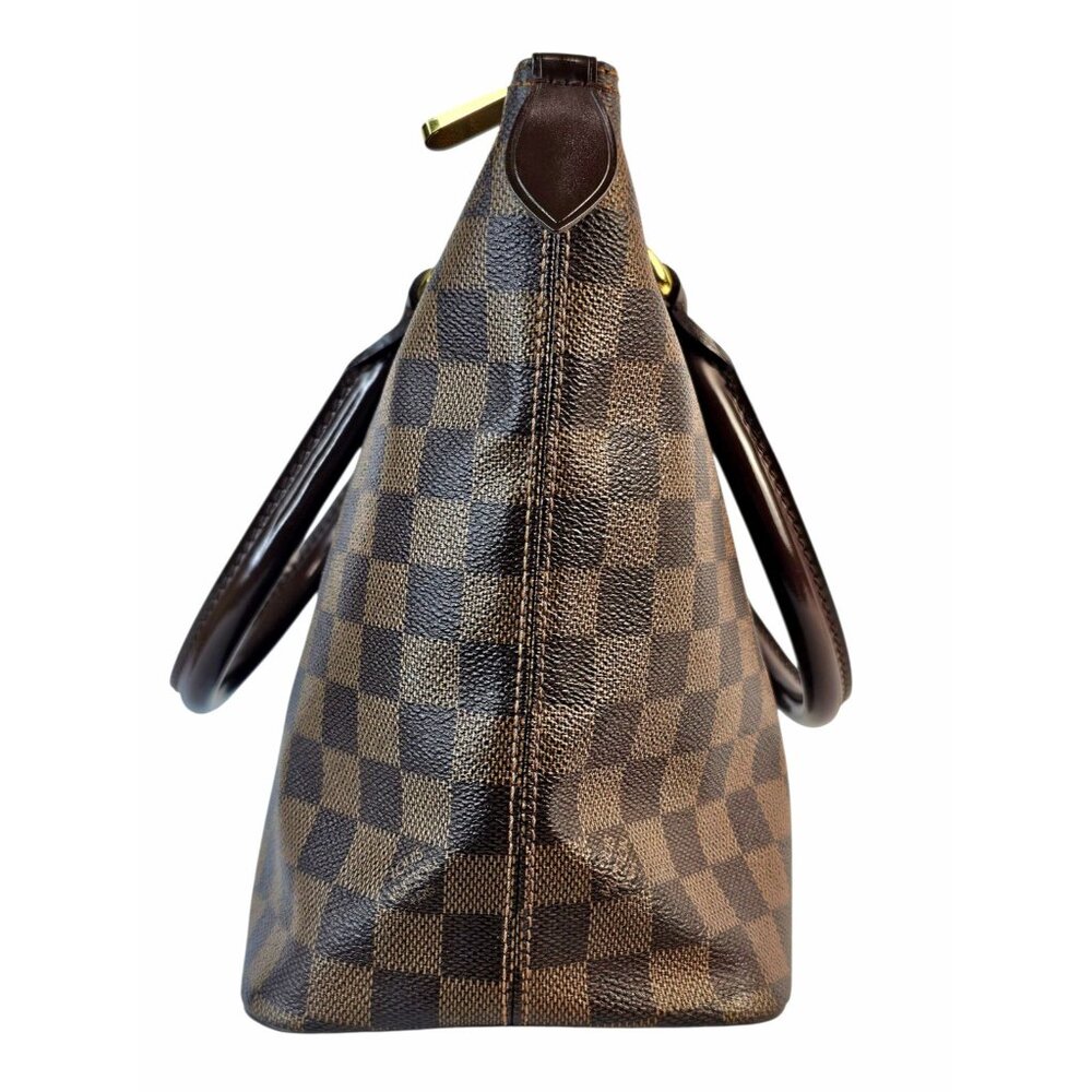 LOUIS VUITTON SALEYA PM Damier Ebene Satchel Bag Tote Leather Monogram Handbag - Picture 14 of 15